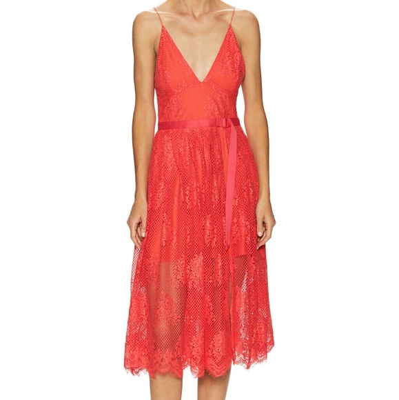Free People Dresses & Skirts - Free People Match Point Watermelon Midi Dress